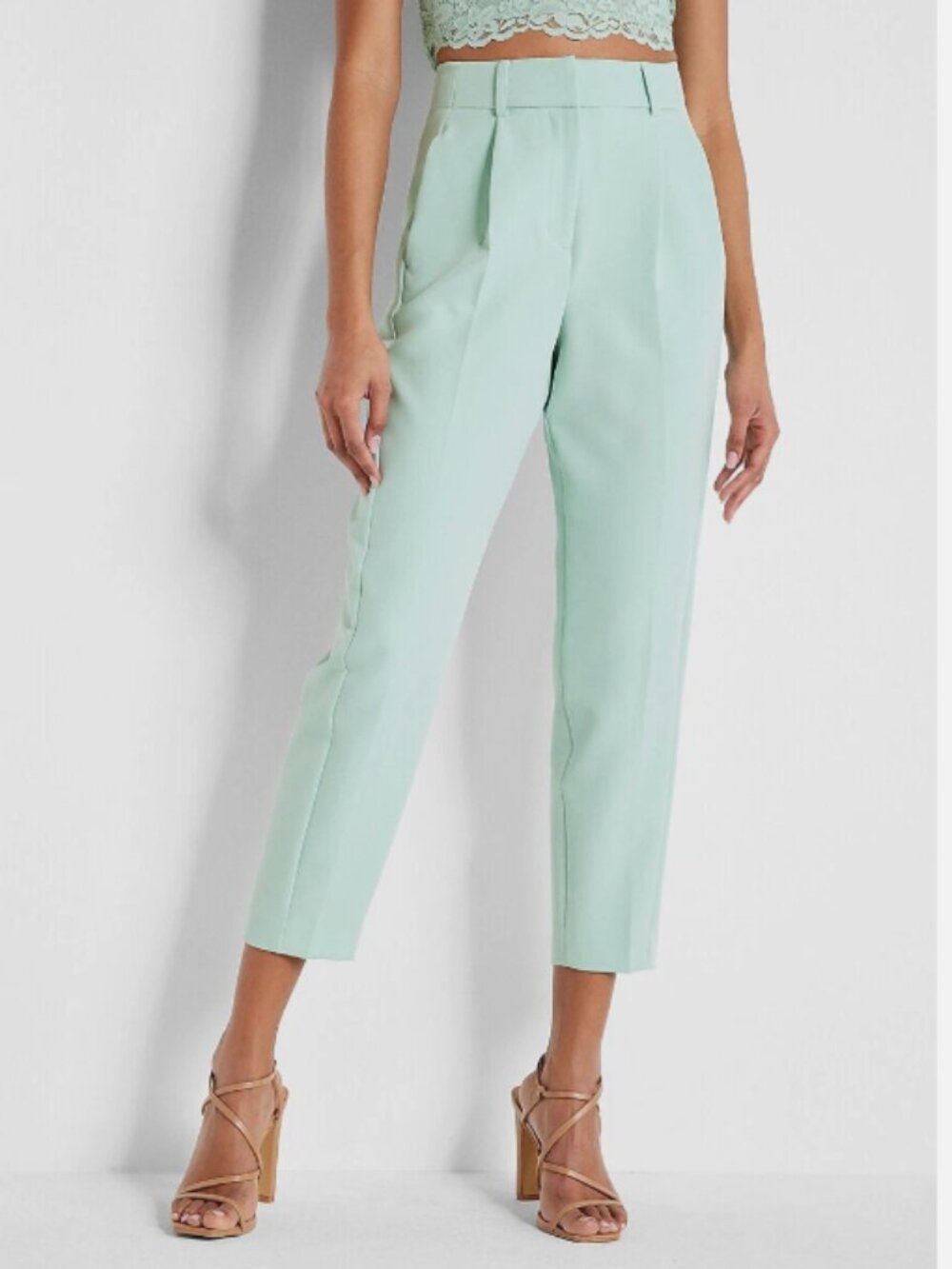 Express Mint High Rise Ankle Pant Size 10